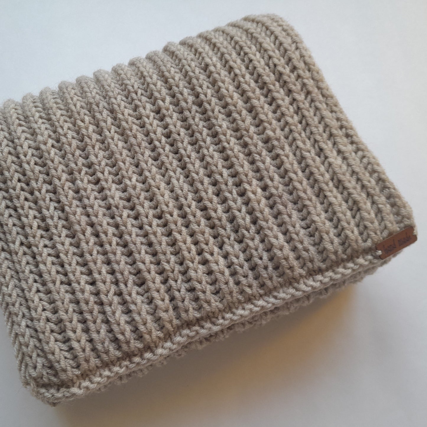 Classic Men`s Scarf Beige Color