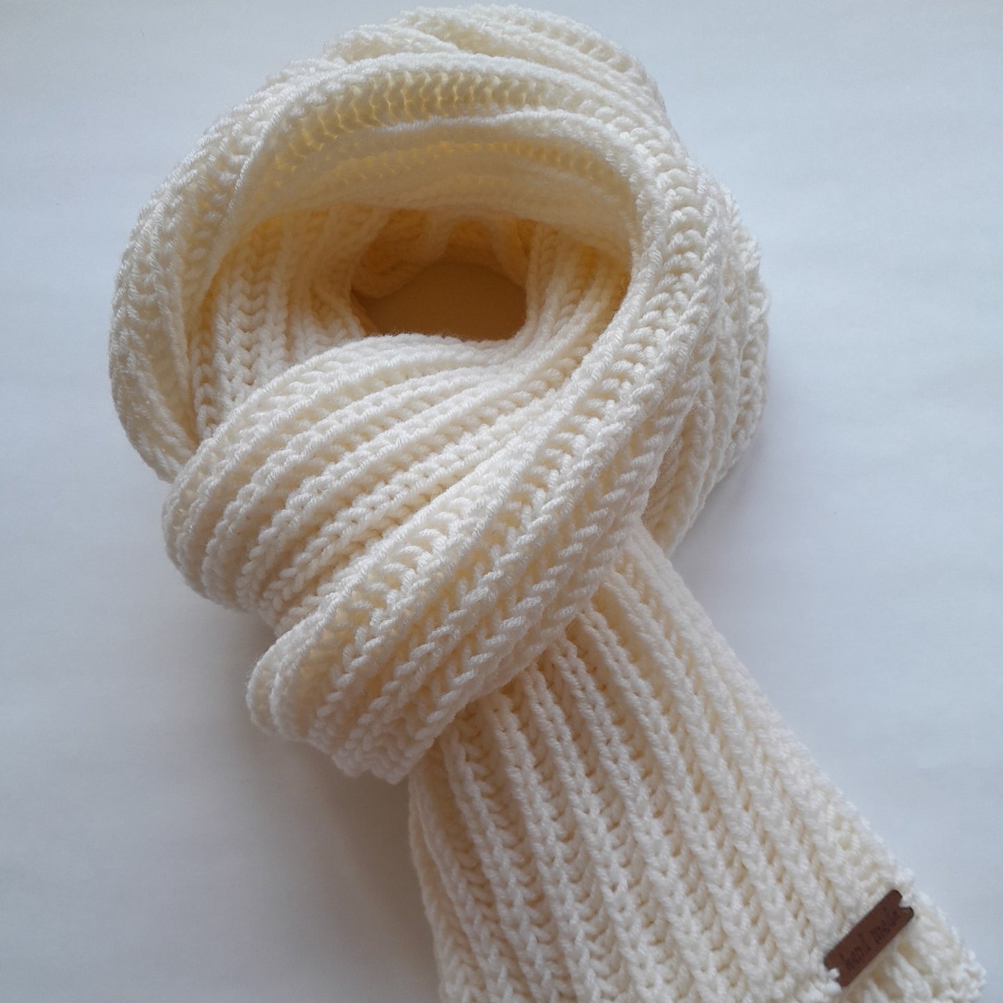 Classic Men`s Scarf White-Off Color
