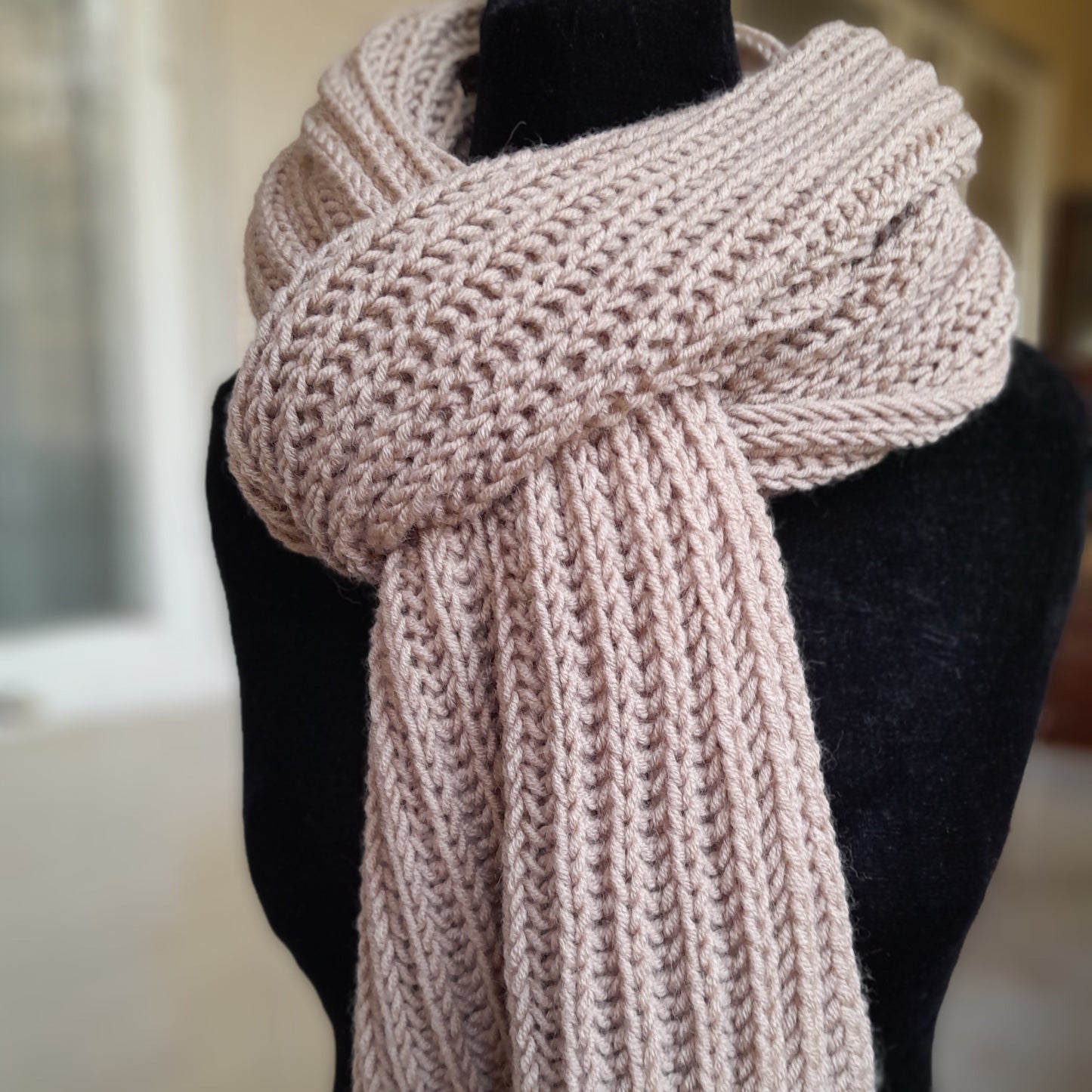 Classic Men`s Scarf Camel Color