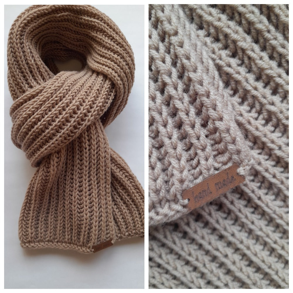 Classic Men`s Scarf Camel Color