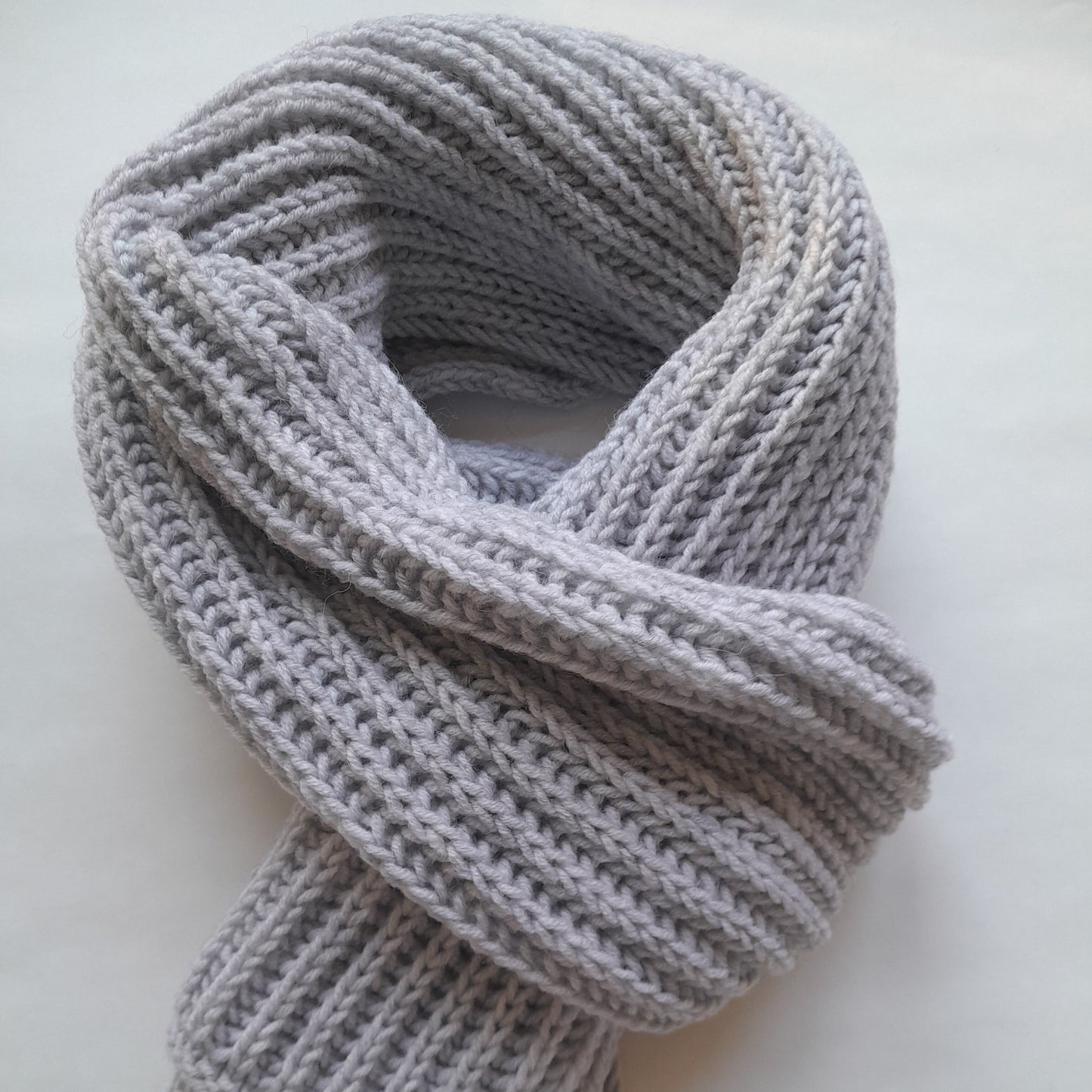 Classic Men`s Scarf Light-Grey Color
