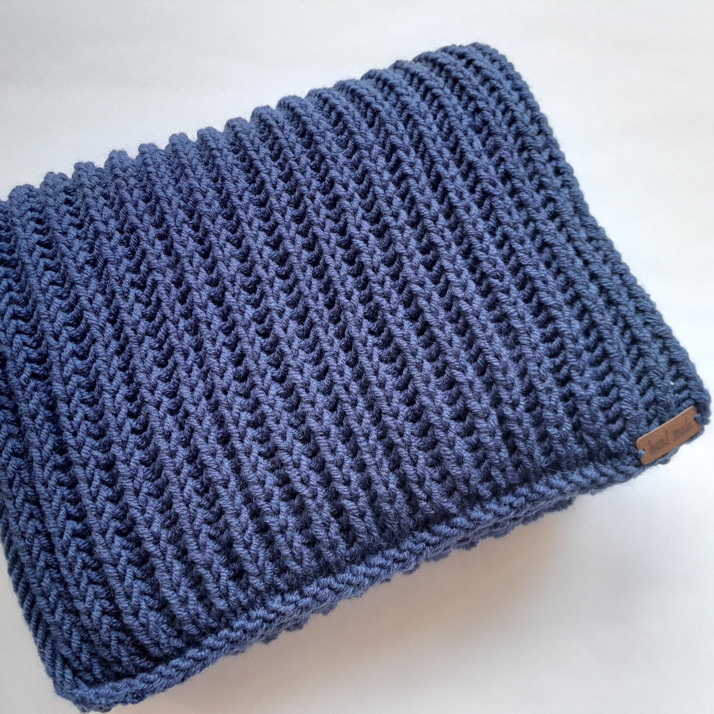 Classic Men`s Scarf Dark-Blue Color