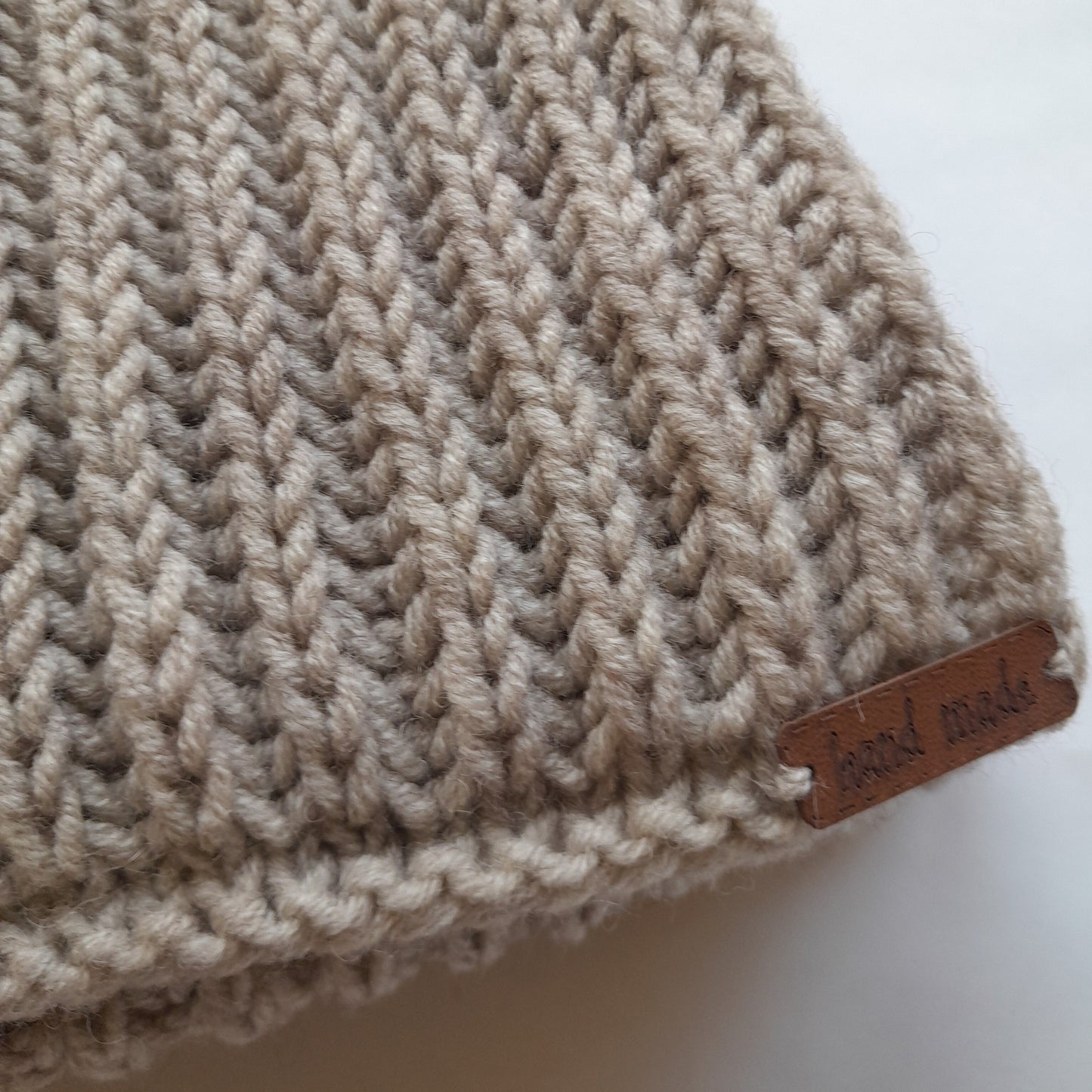 Classic Men`s Scarf Beige Color