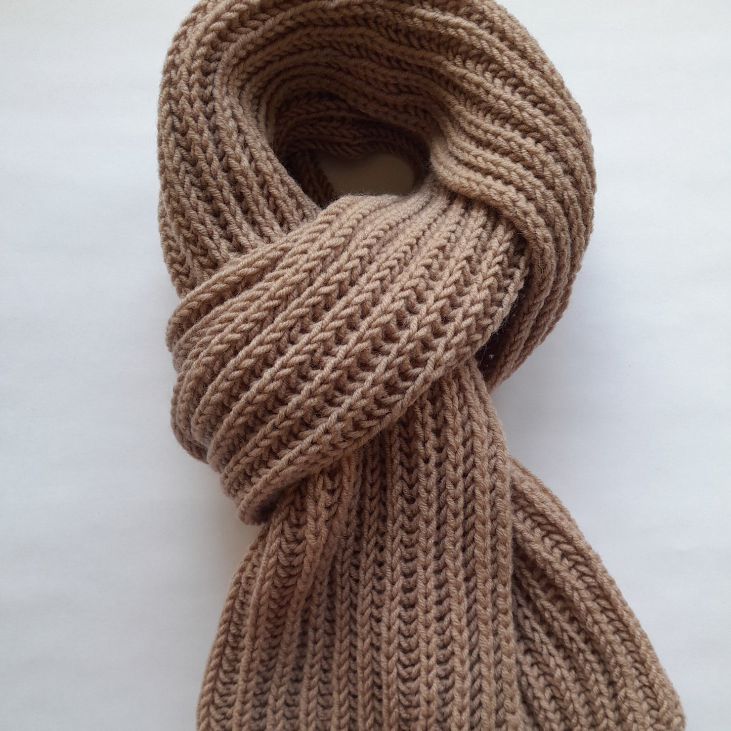 Classic Men`s Scarf Camel Color