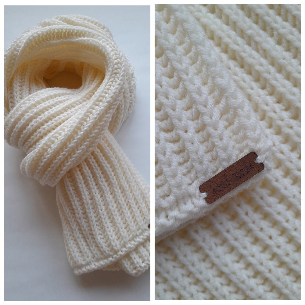 Classic Men`s Scarf White-Off Color