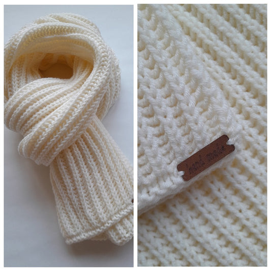 Classic Men`s Scarf White-Off Color